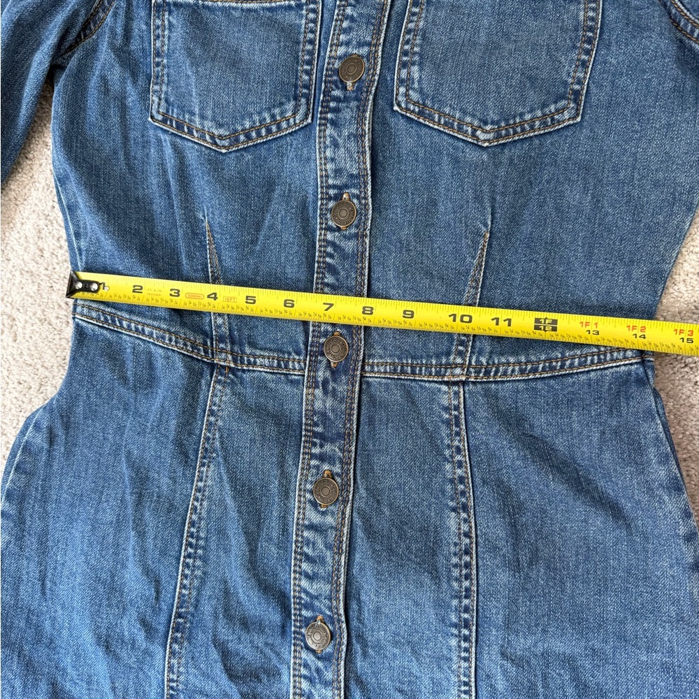 Ophelia Roe Women's Blue Denim Long Sleeve Dress Size‎ 4 - Picture 6 of 10